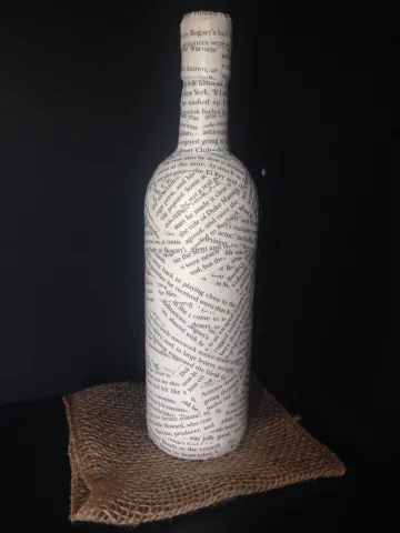 BookPageWineBottle